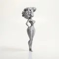 Mô hình nhân vật nữ cách điệu in 3D - Thumbnail 2