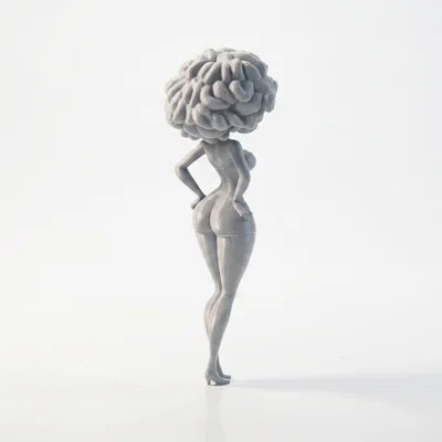 Mô hình nhân vật nữ cách điệu in 3D