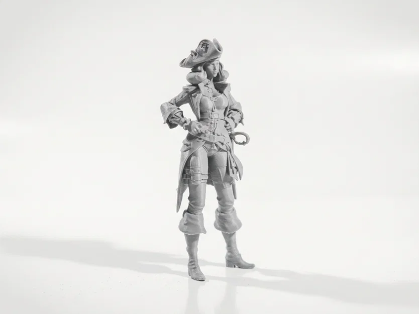 Mô hình nữ cướp biển Jack Sparrow in 3D - Image 2