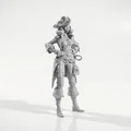 Mô hình nữ cướp biển Jack Sparrow in 3D - Thumbnail 2