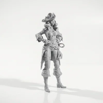 Mô hình nữ cướp biển Jack Sparrow in 3D