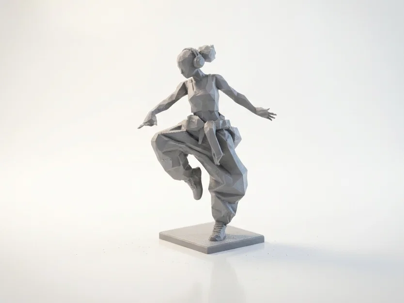Mô hình 3D Nữ vũ công Hip Hop - Image 2