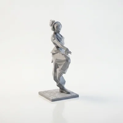 Mô hình 3D Nữ vũ công Hip Hop