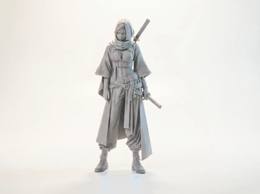 Mô Hình Nữ Ninja (Female Ninja) - Mẫu In 3D Chi Tiết - Image 1