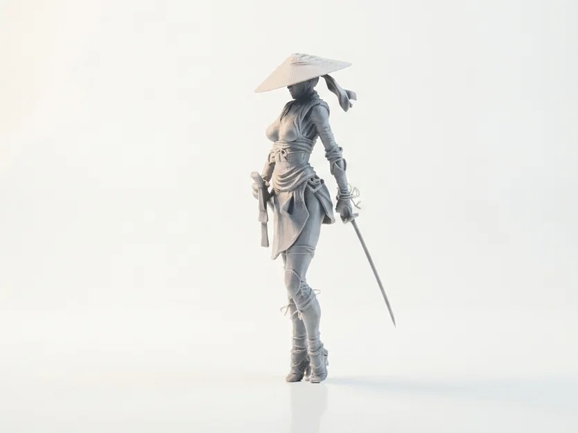 Mô hình Nữ Samurai Chiến Binh - File 3D Printable - Image 2