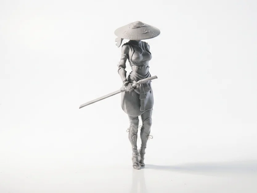 Mô hình Nữ Samurai Chiến Binh - File 3D Printable - Image 3