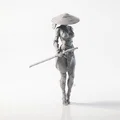 Mô hình Nữ Samurai Chiến Binh - File 3D Printable - Thumbnail 3