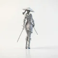 Mô hình Nữ Samurai Chiến Binh - File 3D Printable - Thumbnail 4