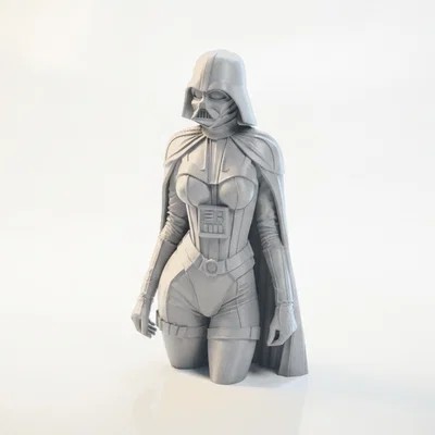 Mô hình tượng bán thân Nữ Darth Vader - Star Wars Collectible 3D