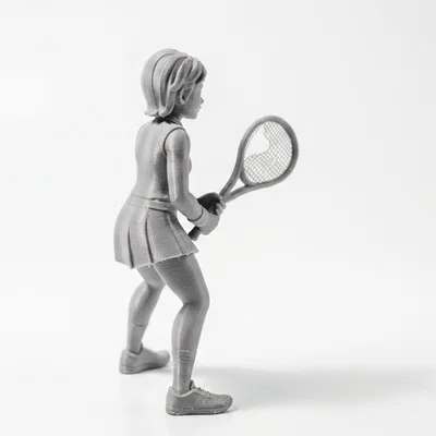 Mô hình 3D Nữ Vận động viên Quần vợt đầy năng động