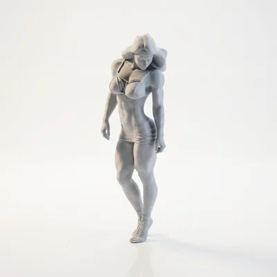 Mô hình nữ vận động viên - File in 3D (Athletic Woman Figurine)