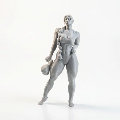 Mô hình tượng nữ vận động viên mặc Bikini - File STL in 3D