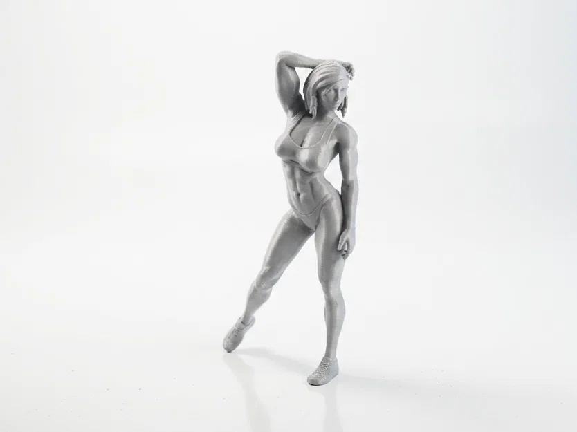 Mô hình tượng 3D Nữ vận động viên khỏe khoắn - File in 3D Fitness - Image 1