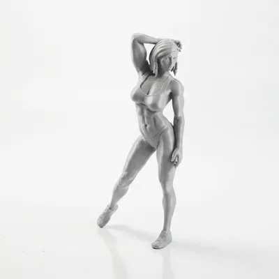 Mô hình tượng 3D Nữ vận động viên khỏe khoắn - File in 3D Fitness