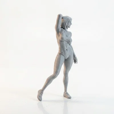 Mô hình tượng 3D Nữ vận động viên khỏe khoắn - File in 3D Fitness