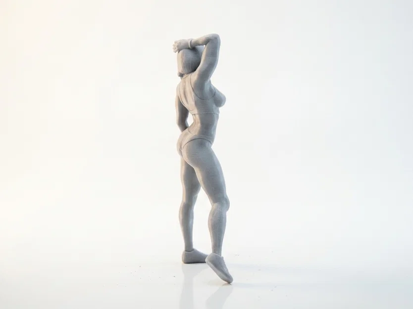 Mô hình tượng 3D Nữ vận động viên khỏe khoắn - File in 3D Fitness - Image 3