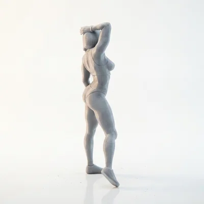 Mô hình tượng 3D Nữ vận động viên khỏe khoắn - File in 3D Fitness
