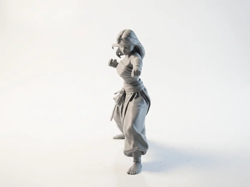 Mô hình tượng nữ võ sĩ Martial Arts 3D Printable - Image 1