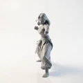 Mô hình tượng nữ võ sĩ Martial Arts 3D Printable - Thumbnail 1