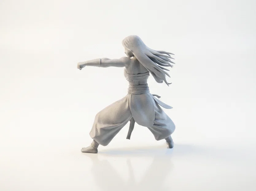 Mô hình tượng nữ võ sĩ Martial Arts 3D Printable - Image 4