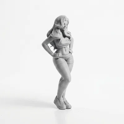 Mô hình 3D Cheerleader năng động, khỏe khoắn