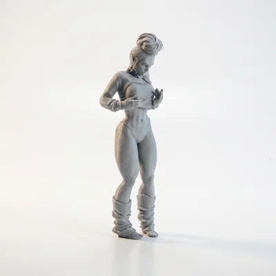Mô hình 3D nữ vận động viên khỏe khoắn