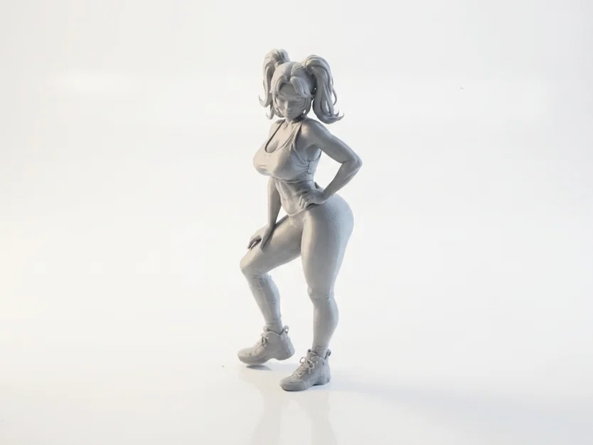Mô hình tượng nữ vận động viên tập Gym 3D có thể in được - Image 1