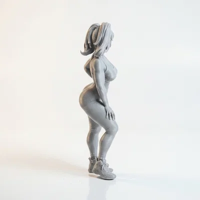 Mô hình tượng nữ vận động viên tập Gym 3D có thể in được