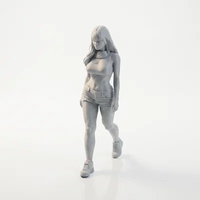 Mô hình tượng nữ thể thao đang bước đi - 3D Printable