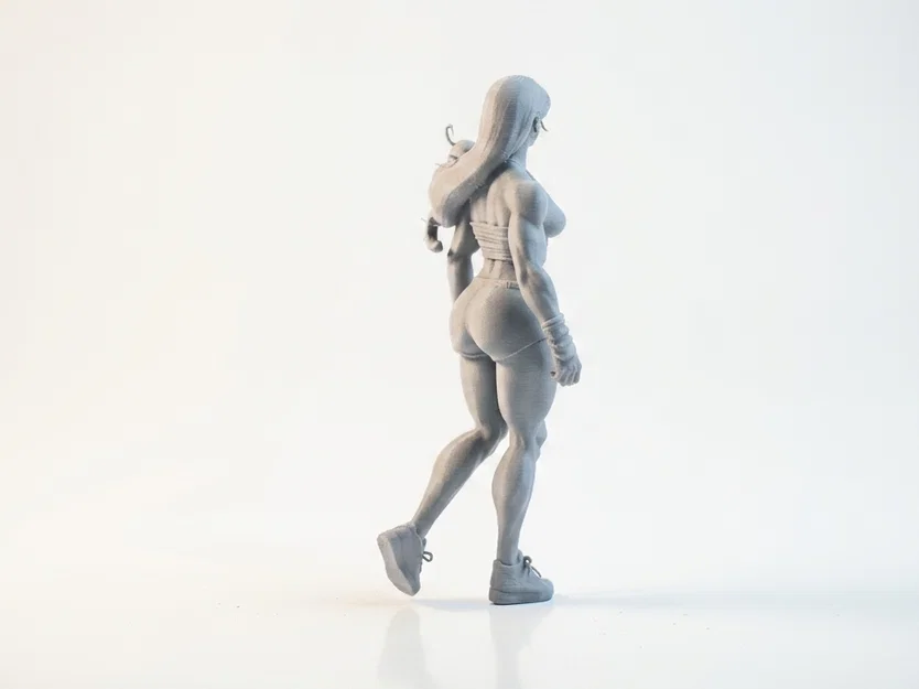 Mô hình 3D in được - Tượng nữ vận động viên đang bước đi - Image 3