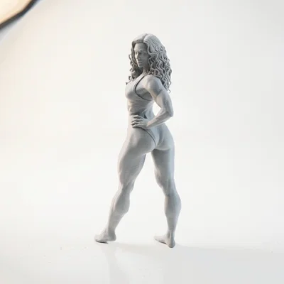 Mô hình tượng nữ vận động viên 3D (Fit Lady Pose) - File STL in 3D