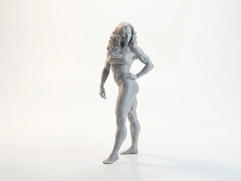 Mô hình tượng nữ vận động viên 3D (Fit Lady Pose) - File STL in 3D - Image 2