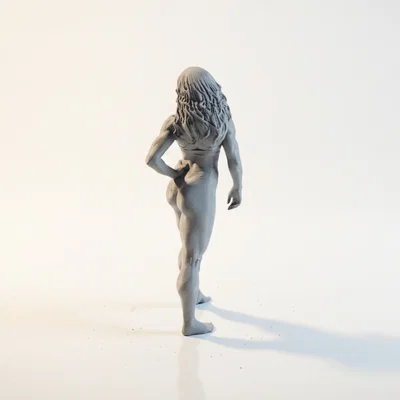 Mô hình tượng nữ vận động viên 3D (Fit Lady Pose) - File STL in 3D