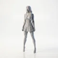 Mô hình 3D cô nàng vận động viên khỏe khoắn - Sẵn sàng in - Thumbnail 1