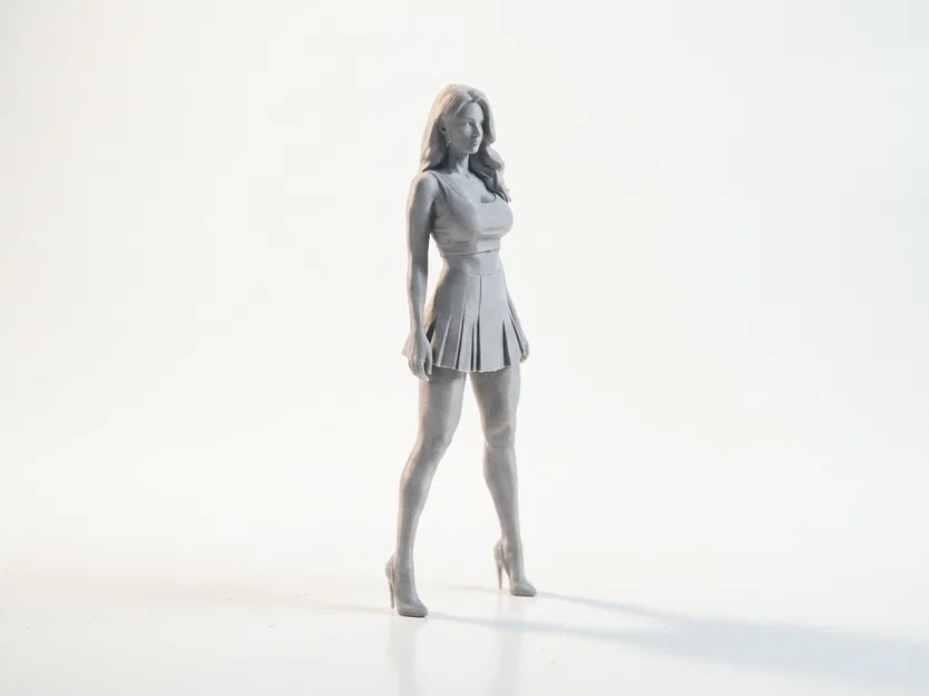Mô hình 3D cô nàng vận động viên khỏe khoắn - Sẵn sàng in - Image 2
