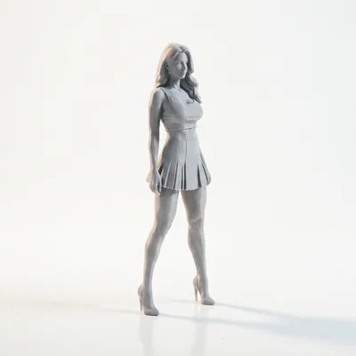 Mô hình 3D cô nàng vận động viên khỏe khoắn - Sẵn sàng in