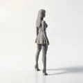 Mô hình 3D cô nàng vận động viên khỏe khoắn - Sẵn sàng in - Thumbnail 3