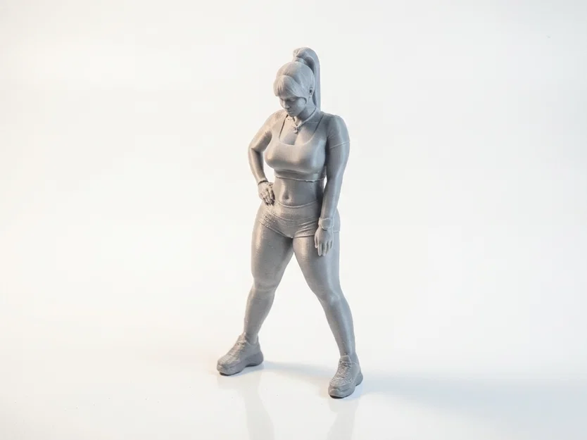 Mô hình 3D cô nàng vận động viên Fitness Girl - Image 1
