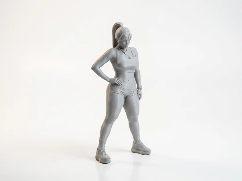 Mô hình 3D cô nàng vận động viên Fitness Girl - Image 2