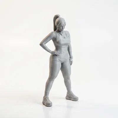 Mô hình 3D cô nàng vận động viên Fitness Girl