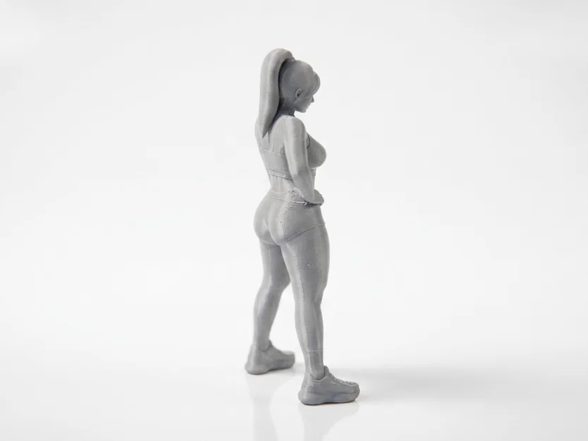 Mô hình 3D cô nàng vận động viên Fitness Girl - Image 3