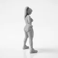 Mô hình 3D cô nàng vận động viên Fitness Girl - Thumbnail 3