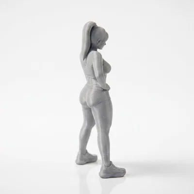 Mô hình 3D cô nàng vận động viên Fitness Girl