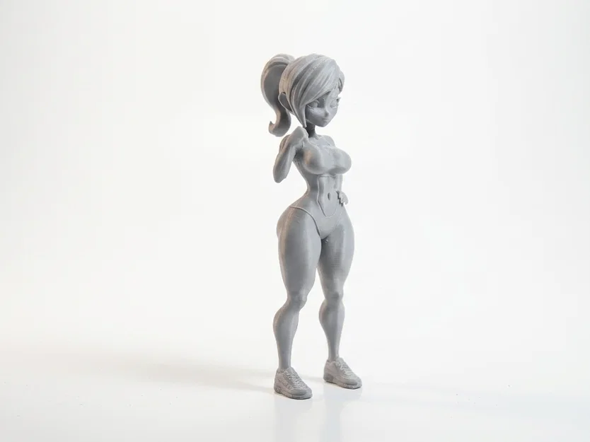 Mô hình 3D Nữ Vận Động Viên Cơ Bắp (Flexing Lady Athletic Figure) - Image 2