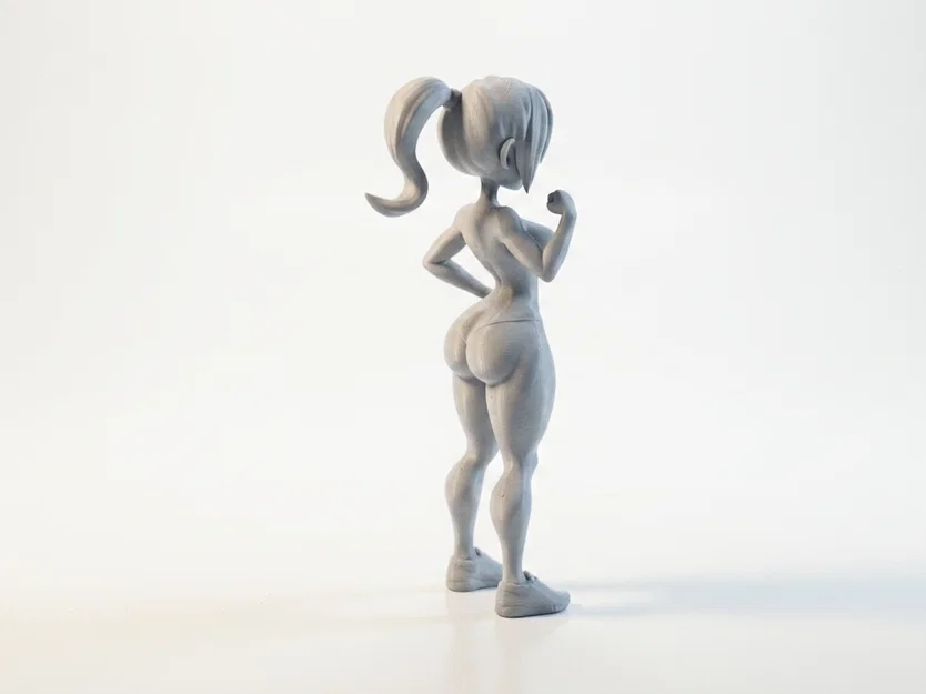 Mô hình 3D Nữ Vận Động Viên Cơ Bắp (Flexing Lady Athletic Figure) - Image 3