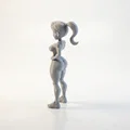 Mô hình 3D Nữ Vận Động Viên Cơ Bắp (Flexing Lady Athletic Figure) - Thumbnail 4