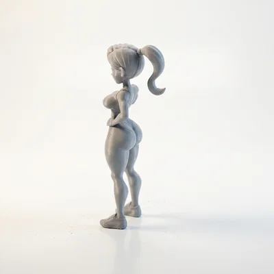 Mô hình 3D Nữ Vận Động Viên Cơ Bắp (Flexing Lady Athletic Figure)