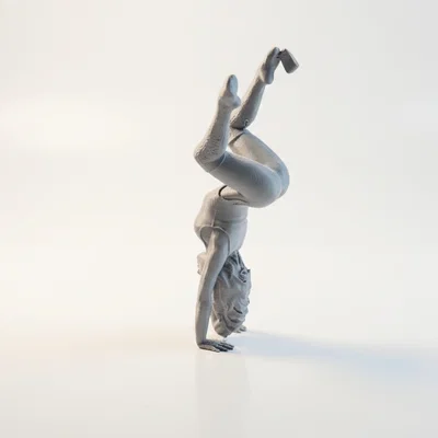 Mô hình 3D in được: Tượng cô gái tập Yoga tư thế dẻo dai