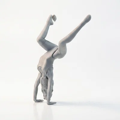 Mô hình 3D in được: Tượng cô gái tập Yoga tư thế dẻo dai