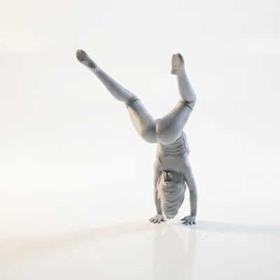 Mô hình 3D in được: Tượng cô gái tập Yoga tư thế dẻo dai